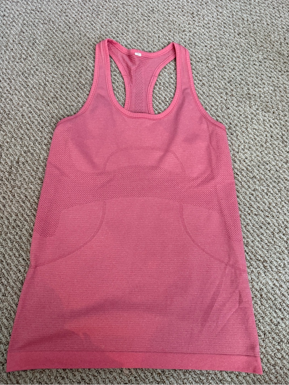 lululemon athletica Pink Seamless Racerback Tank Top